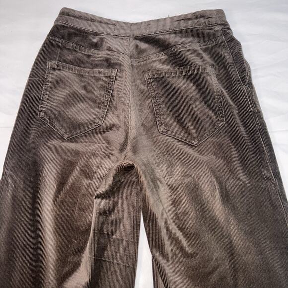 Pilcro and the Letterpress Anthropologie Pants Size 25 Brown Corduroy Wide Leg - Picture 13 of 16